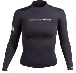 NeoSport Wetsuits Women's XSPAN Long Sleeve Shirt, Black, 10 - Diving, Snorkeling & Wakeboarding