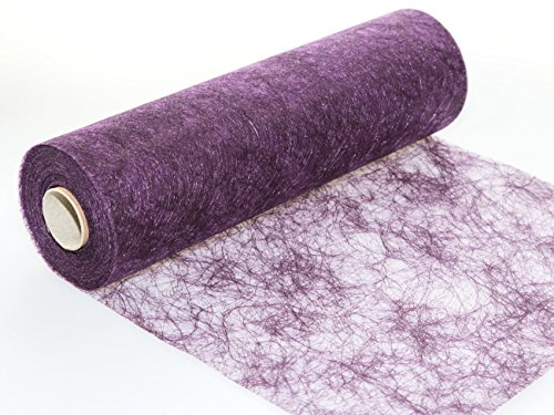25 m x 30 cm Sizoflor® Vlies Original Tischband Tischläufer lila violett aubergine für Hochzeit