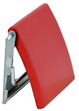 MSV 140407 Toilettenpapierhalter aus Edelstahl und MDF in rot