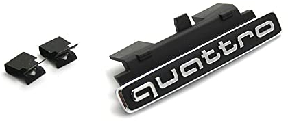 Audi 8R0853736E3FZ Schriftzug quattro Kühlergrill Logo Emblem, für Q5 (Typ 8R Facelift) Modelljahr 2013-2017