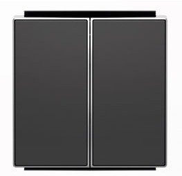 Niessen 8511 TECLA Doble INT/CONM NS, Negro Soft
