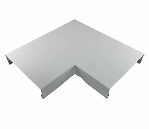 Ecke 90° Mauerabdeckung Attika Aluminium farbig 0,8 mm (Zuschnitt 50 cm, Weiß RAL 9010)