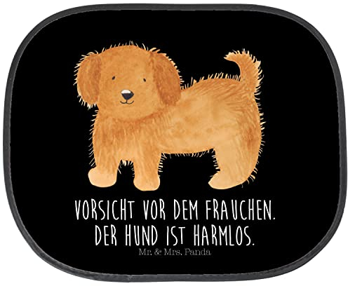 Mr. & Mrs. Panda Auto Sonnenschutz Hund Flauschig - Geschenk, Sonnenschutz Autofenster, Sonnenschutz Kinder, Hundemama, Sonnenblende, Hundeliebe,