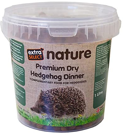 Extra Select Premium Hedgehog Dinner: Nutrient-Rich Dry Hedgehog Food for Year-Round Feeding - 1L Tub