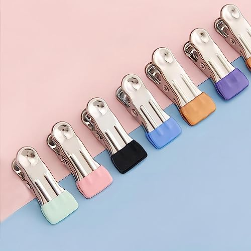 Coideal Wäscheklammern aus Metall für Wäscheleine, 30 Stück, mehrfarbig, Wäscheklammern, starker Halt, Edelstahl