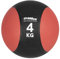 Sport-Tec Medizinball Gewichtsball Trainingsball ø 23 cm, 4 kg, rot