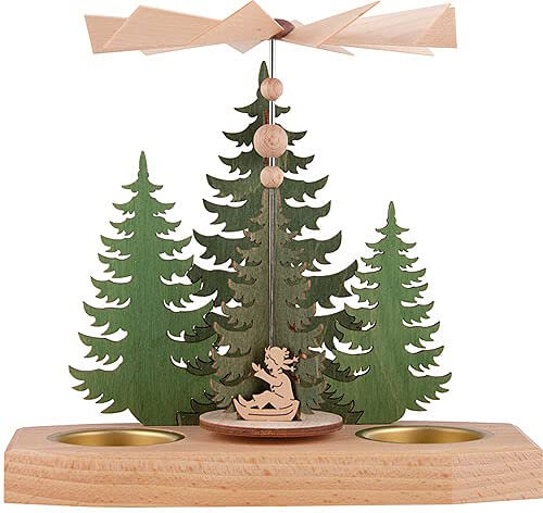 Kreißl 1-stöckige Pyramide Tannen - Winterkinder - 16,5 cm