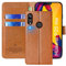 FMPCUON Cover per Huawei P20 Lite/Nova 3E,Cover in Pelle Huawei P20 Lite/Nova 3E,Flip Wallet Case Custodia in Pelle PU Premium,con Magnetica a Scatto per Huawei P20 Lite/Nova 3E,Marrone