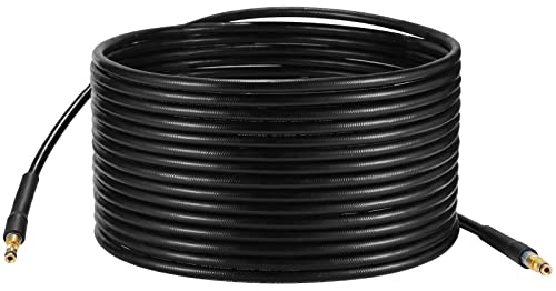 YUET 15M High Pressure Washer Replacement Hose for Kärcher K Series Washers Domestic Karcher K2, K3, K4, K5, K7, Click Type Plug Quick Connector Accessories Extension Water Clean Pipe