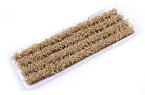 Tiardey Statisches Reisfeld Gras Modell Reisfeld Szene Eisenbahn Kunstrasen Miniatur War Gaming Terrain DIY Modelleisenbahn Landschaft War Gaming Scenery - Gold Weizenfeld