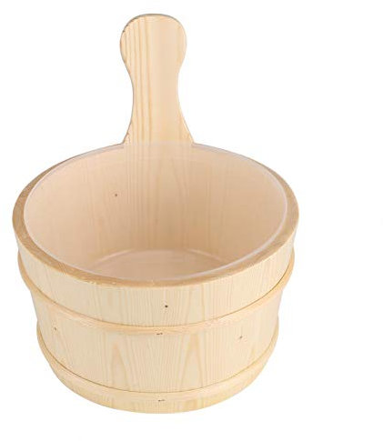 Seau de sauna en bois, seau en bois en bois, décoration d'intérieur pour l'intérieur