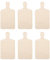 6Pcs Mini Wood Cutting Board Small Wooden Paddle Unfinished Chopping Board Wood Pieces Square Blank Wooden Cutout Tiles for DIY Crafts Painting Tiles Coasters Pyrography