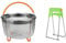 Dciustfhe Stainless Steel Steamer Basket Set,Instant-Pot Accessories for Foodi Pressure Cooker & Multi Cooker,6Qt