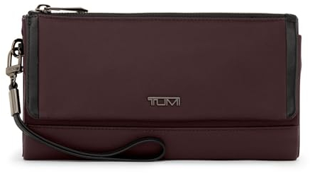 TUMI - Voyageur Damen Reisebrieftasche - Premium Damen Reisebrieftasche - Abnehmbarer Handgelenkriemen aus Leder - Halogen Blau, Deep Plum, Einheitsgröße, Handgelenk