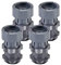 KIKAPA Support de machine à laver réglable en hauteur - Support de machine à laver - Gris - Support réglable anti-vibration pour machine à laver - 4 pièces