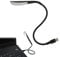 Lampara USB LED Portatil, Luz para Teclado USB, Luz LED Flexible para Teclado y Ordenador, Cuello de Cisne Flexible, 3 Brillos Ajustables, Lámpara de Lectura PC (Negro)
