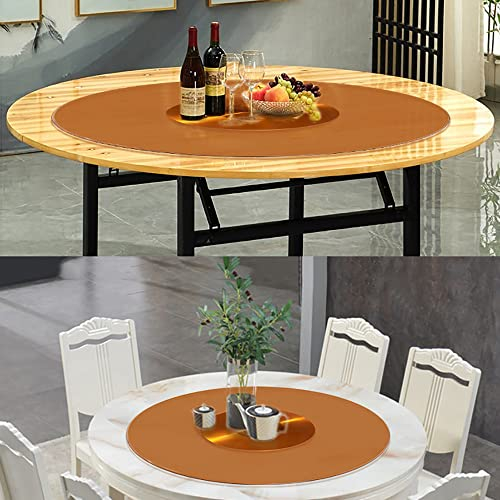 Mesa de Comedor de 24 Pulgadas, Plato Giratorio de Madera, Mesa Redonda, Plato Giratorio para Servir, Bandeja giratoria Grande para Servir, fácil de Compartir Todos los Alimentos