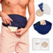 SIIL Stomagurt blau + Stomaschutz Klettversorgung Stomaschutz 100 Stück Bundle (Blau, L)