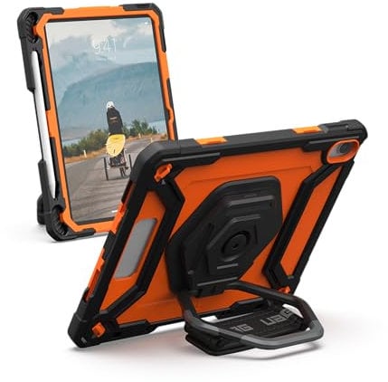 URBAN ARMOR GEAR UAG Coque pour iPad 11 A16 11{^>e<^} génération 2025, 11 10{^>e<^} génération 2022 avec protecteur d'écran intégré A3354 A3355 – Coque de protection robuste avec béquille et