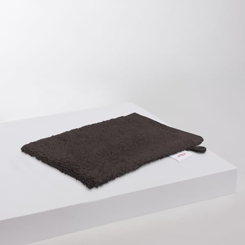 s.Oliver Waschlappen 16x21 cm - 100% Baumwolle, 600 g/m², weich & angenehm, Waschhandschuh braun
