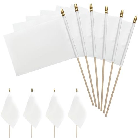 Tuofang 20pcs Pequeña Bandera Olímpicos, Banderas de Mano de los Anillos Olímpicos, Olímpicos Mini Bandera Portátil, Palo de Bandera Olímpica Decoración, Aplicable Eventos Deportivos