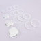 Silicone Gasket Seal Rings with Sieve Replacement Washer and Filters, Rubber Seal for Stove Top Coffee Maker Moka Pot-3 Cup (3 Cup)