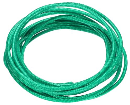 QUARKZMAN 3 Cable de Silicona Trenzado de Alta Temperatura Flexible de 3 Metros / 9.8 Pies, 2mm² -60 a 300 Grados Celsius, Verde