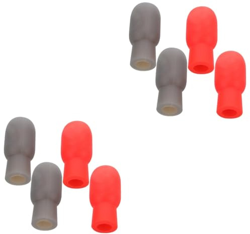 VICASKY 8 Stück Drumstick Schutz Drumstick Kappen Percussion Dämpfer Spitzen Drum Stick Kappen Drumstick Zubehör Trommel Zubehör Drum Percussion Kappen Drumstick Übungstipps Drum