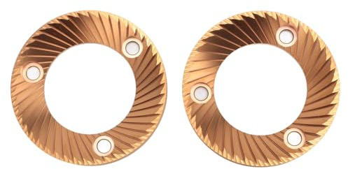 Espresso-Mahlwerk, 64 mm flache Mahlscheiben, titanbeschichtet, vielseitig einsetzbar, 64 mm flache Mahlscheibe, Stahlkonstruktion, Espresso-Mahlscheibe für DF64 DF64P DF64E DF64V