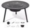 Poêle À Bois pour Tente de Camping, Réchauds de Camping avec Plateau de Cuisson, Table en Acier au Carbone de 0.8mm, Chauffe Tente avec Mallette de Transport(56 * 56 * 42.5cm)