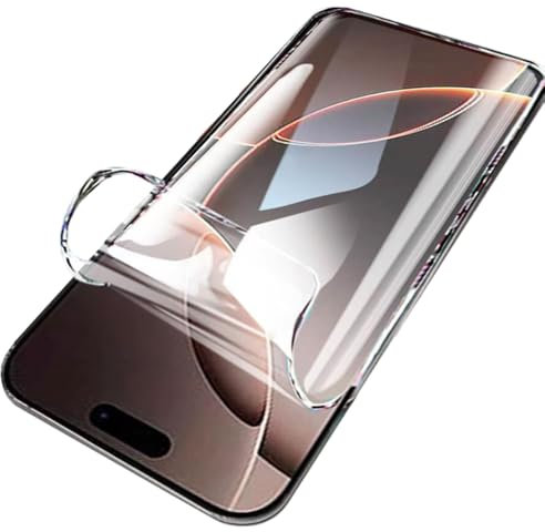 LXEEOLX [2 Pack High Definition Hydrogel Screen Protector for iPhone 16 5G, Upgraded High Sensitivity Non-breakable Flexible TPU Screen Protector [Anti-scratch](No Tempered Glass)