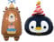 Geburtstag Ballon 2 Stück Bär Luftballons Pinguin Luftballons Tier Folienballon Kindergeburtstag Geburtstag Party Deko Tier Thema Party Dekoration für Jungen Mädchen Geburtstagsdeko
