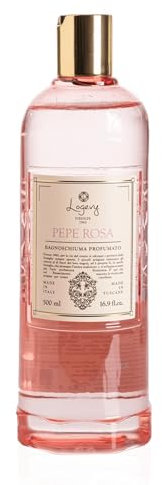 Logevy Gel Doccia al Pepe Rosa – Profumo Avvolgente, Formula Nutriente con Ingredienti Delicati per la Pelle, Azione Idratante, Lenitiva e Rivitalizzante – Flacone da 500 ml