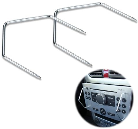 2 Stück Autoradio Ausbauwerkzeug, Entriegelungswerkzeug, Entriegelungsschlüssel, DIN-Freigabetasten Kompatibel mit FIAT, für Auto-Radio Kompatibel