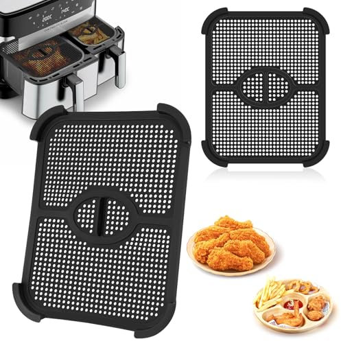 2 Pack Grille Anti Projection pour Air Fryer Ninja AF400EU & AF451EU, Réutilisable Accessoires Air Fryer, Grille Anti Eclaboussure Air Fryer pour Prévient Eclaboussures Graisse, Facile à Nettoyer