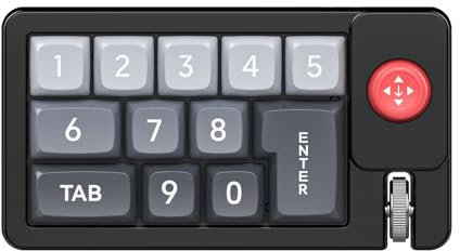 Tastiera meccanica professionale da gioco con comandi joystick e tastiera macro personalizzabile 12 tasti