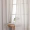 BellaHills Lino Tende per Interni Con Anelli Moderne Tende Traslucido in Voile Morbidi Finestre per Camera da Letto e per Salotto Eleganti Soggiorno 2 Pezzi, L140 x A245 cm, Lino