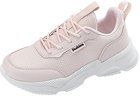 Advent Calendar Women Trainers Wide Fit Wedge Jogging Sneakers Casual Fashion Non Slip Sport Shoes Lightweight Low Top Soft Sole Slip on Wedge Trainers for Women Pink 7