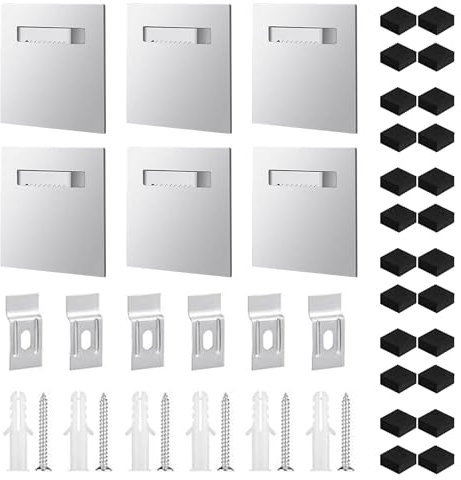 Picture Hanging Plate Kits Adhesive Hanger Serrated Adhesive Picture Hanger for Hanging Art/Photos On Flat Panels