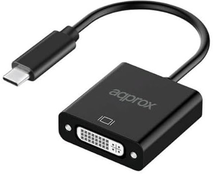 Brightium Adaptador USB-C a DVI - Resolución hasta 1080P/60Hz - Cable de 13cm, Ideal para conexión de Dispositivos de Alta definición.