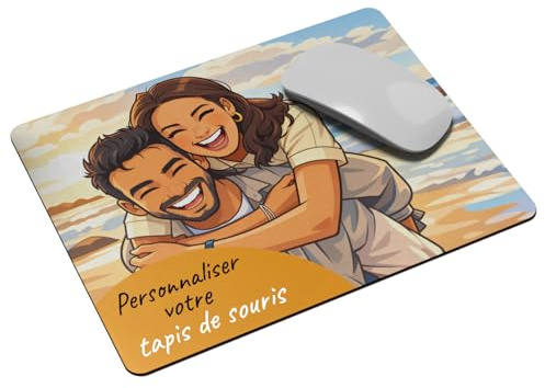 LASERO' Tappetino Mouse Personalizzato 22x18 cm – Mousepad Personalizzabile con Foto, Logo o Testo – Stampa Sublimatica HD – Gadget Personalizzati, Idea Regalo Ufficio
