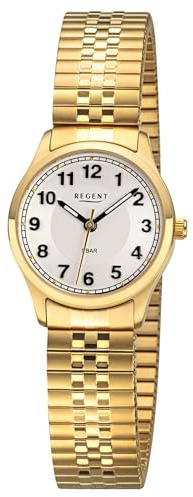 REGENT Damenuhr mit Zugband Goldfarben BA-886
