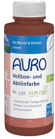 AURO Vollton- und Abtönfarbe - Englisch-Rot - 0,5L