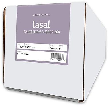 Moab lasal Ausstellung Glanz 300, archivalisch Glanz 300 GSM, 11 Mil, Inkjet Papier 43,2 cm X 100 '. Rolle