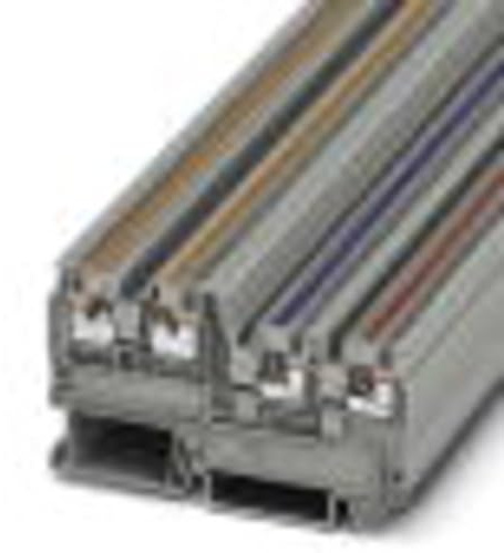PHOENIX CONTACT PTIO 1,5/S/3 Initiatoren-/Aktorenklemme, 250 V, 13,5 A, Anzahl der Anschlüsse 4, Querschnitt 0,14 mm²-1,5 mm², AWG 26-14, Breite 3,5 mm, Grau, 50 Stück