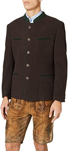 Stockerpoint Stachus Herren Trachtenjanker, Braun, 46