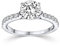 Verlobungsring Ring Damen Silber 925 von AMOONIC Zirkonia Stein mit GRAVUR & ETUI-BOX Silberring Frau Verlobungsringe Damenring rhodiniert Echt Schmuck Antragsring AM289 SS925ZIFAZIFA54