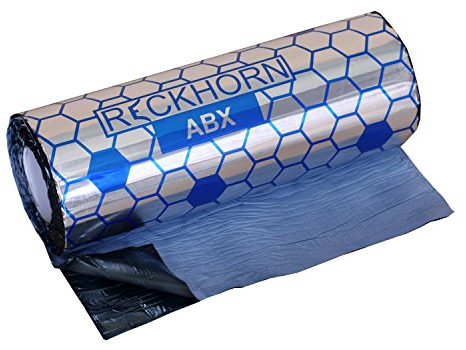 Reckhorn Alubutyl NEU: 2mm stark 40cm x 5m= 2m² für T5 T6 Multivan Facelift VW-Bus Alubutyl Bulli PKW Auto Blechteile Vibration Autoblech Dämmung Carhifi Autohifi Oldtimer Schalldämmung Entdröhnung Karosserie Show and Shine thermisch Akustik Schallisolierung Dämmwirkung Aluminiumschicht Material Stabilität Klebkraft Aluminiumschicht Fahrzeugboden Fahrzeug Dämmstoffe Autos Konservierung Kraftfahrzeug