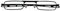 I NEED YOU Lesebrille 9MM SPH:+2,00 Farbe:Schwarz