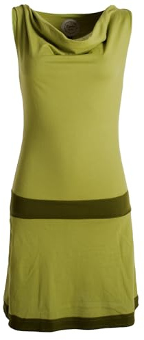 Vishes - Alternative Bekleidung - Ärmellose Tunika aus Biobaumwolle mit Wasserfallkragen